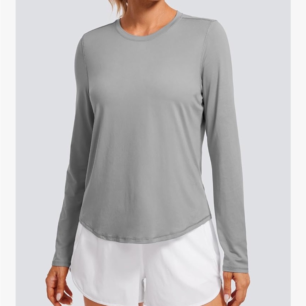 Gray Long Sleeve Dry Fit Shirt